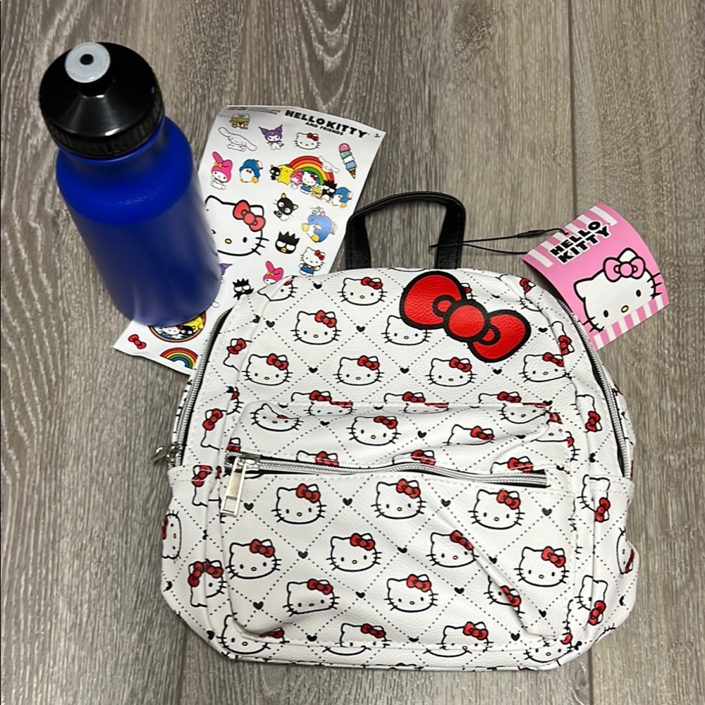 Hello Kitty White and Red mini Backpack